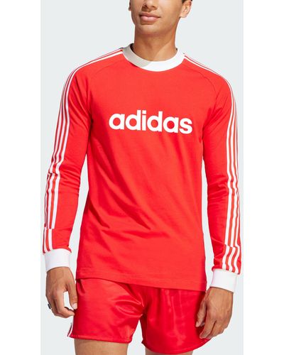 adidas Fc Bayern Originals '70s Long Sleeve Jersey - Red