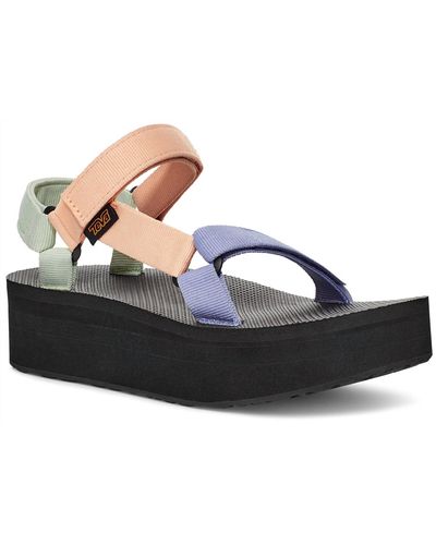 Teva wedge online flip flops clearance