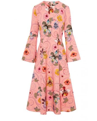 Mary Katrantzou Willow Dress In Pink - Red