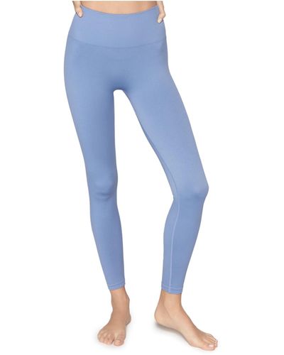 Spiritual Gangster Icon Fitness Workout Athletic Leggings - Blue