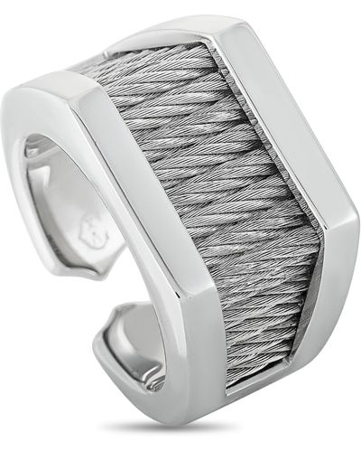 Charriol Forever Stainless Steel Ring - Metallic