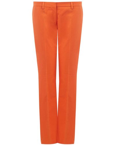 Lardini Orange Cotton Chino Pants