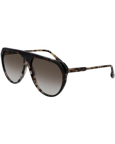 Victoria Beckham Vb600s 061 Aviator Sunglasses - Black