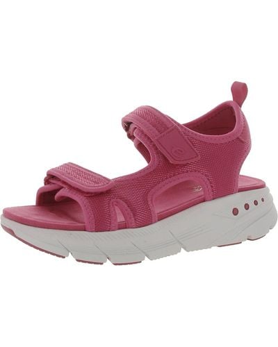 Easy Spirit Maison Emove Velcro Slip On Ankle Strap - Pink