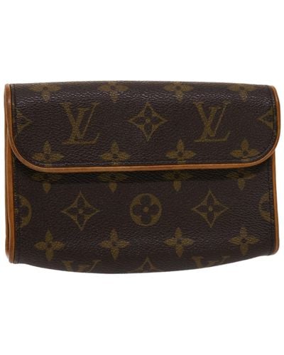 Louis Vuitton Pochette Florentine Canvas Clutch Bag (pre-owned) - Black