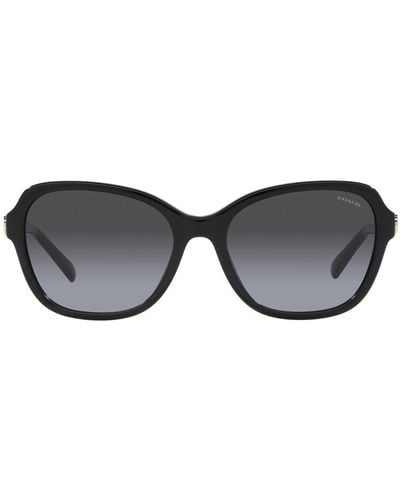 COACH 0hc8349u 50028g Butterfly Sunglasses - Black