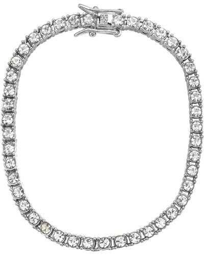 Adornia Tennis Bracelet - Metallic