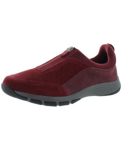 Easy Spirit Cave Suede Lifestyle Sneakers - Red
