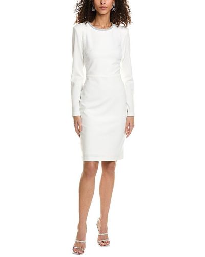 Joseph Ribkoff Embellished Mini Dress - White