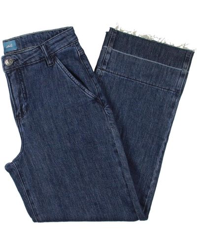 Jag Jeans Sophia Dark Wash High Rise Wide Leg Jeans - Blue