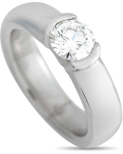 Tiffany & Co. Etoile Platinum 0.73ct Diamond Engagement Ring - Metallic