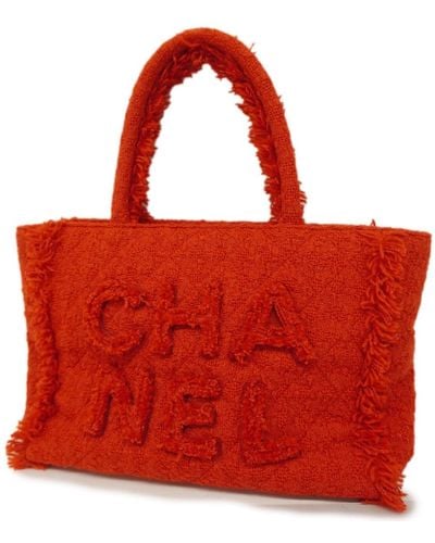 Chanel Shopping Tweed Tote Bag (pre-owned) - Red