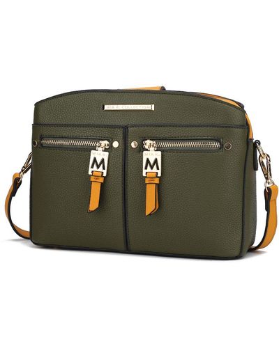 MKF Collection by Mia K Zoely Vegan Leather For Wome's Crossbody Handbag - Green