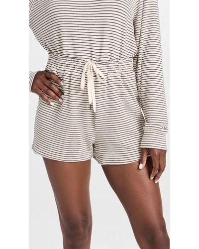 Z Supply Downtime Stripe Shorts - Natural