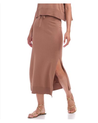 Splendid Veronica Sweater Skirt - Brown