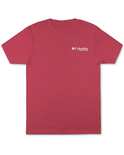 Columbia Logo Cotton Graphic T-shirt - Pink