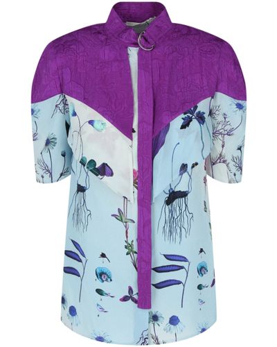 Stella McCartney Floral Print Blouse - Purple