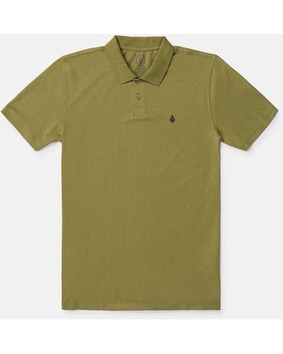 Volcom Middler Polo Short Sleeve Shirt - Old Mill - Green