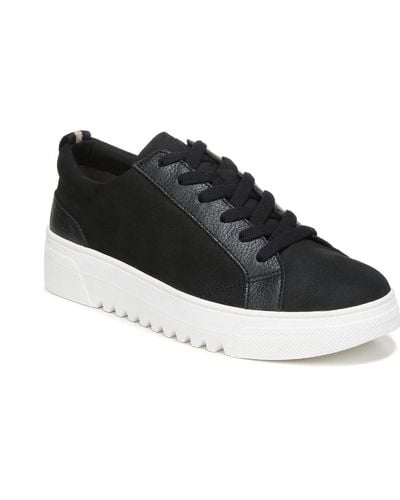 Dr. Scholls Good One Microsuede Casual Casual And Fashion Sneakers - Black