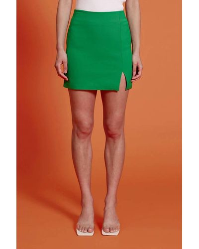 Lucy Paris Momo Mini Skirt - Green