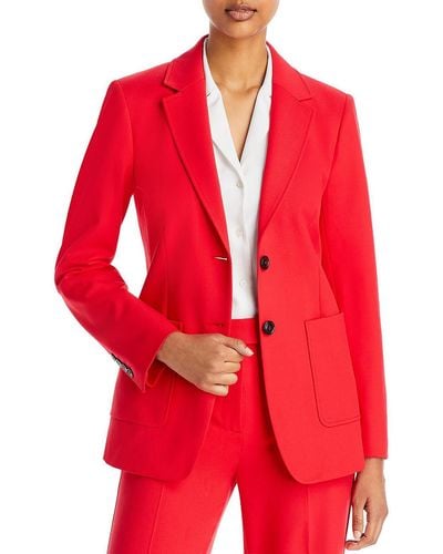 Kobi Halperin Waverly Busines Suit Separate Two-button Blazer - Red