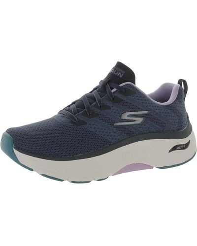 Skechers Max Cushioning Arch Fit Fitness Workout Running Shoes - Blue