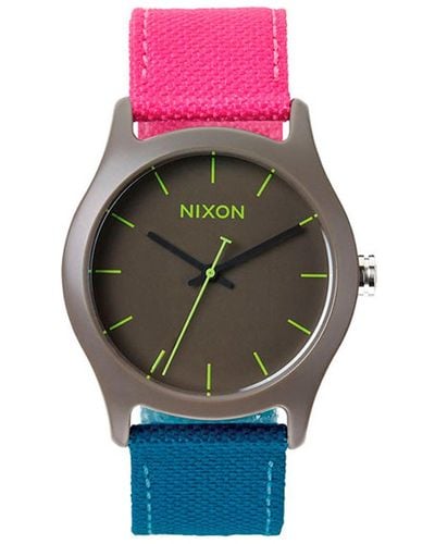 Nixon Mod Brown Dial Watch - Pink