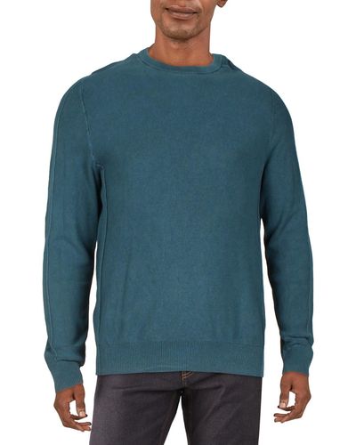 Michael Kors Knit Long Sleeves Pullover Sweater - Blue