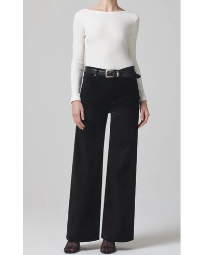Citizens of Humanity Paloma baggy Velvet Pant - Gray
