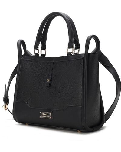 MKF Collection by Mia K Melody Vegan Leather Tote Handbag For - Black
