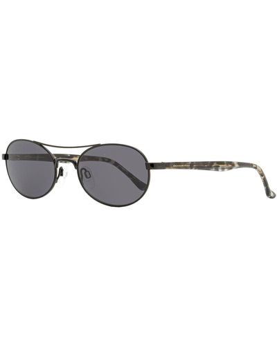 Donna Karan Oval Sunglasses Do300s Black/gray Havana 51mm - Multicolor