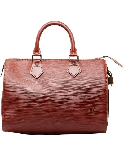 Louis Vuitton Speedy 25 Leather Handbag (pre-owned) - Red