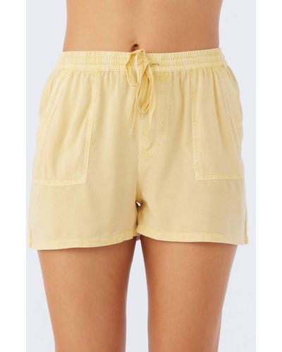 O'neill Sportswear Francina Shorts - Yellow