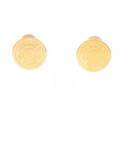 Hermès Serie Earrings Gp Gold - Metallic