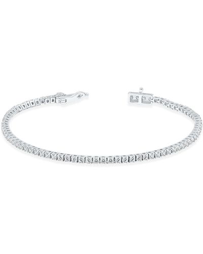 The Eternal Fit 2 Carat Tw Diamond Tennis Bracelet - White