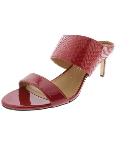 Calvin Klein Cecily Slip On Low Heel Dress Sandals - Pink