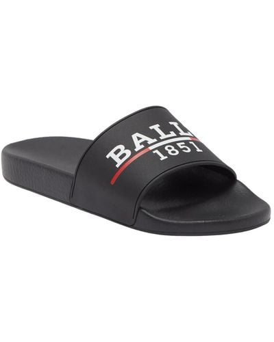 Bally Samuel 6238702 Rubber Pool Slide Sandals - Black