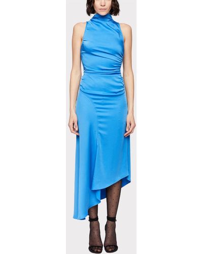 A.L.C. iggy Satin Midi Dress - Blue