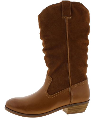 Softwalk Rock Creek Leather Suede Mid-calf Boots - Brown