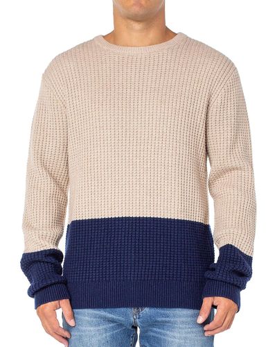 Sanctuary Wool Cashmere Pullover Sweater - Blue