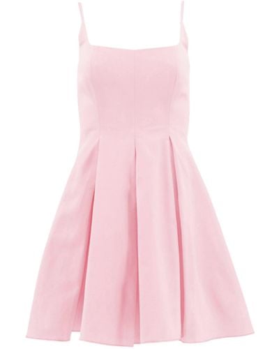 STAUD Cotton Jolie Mini Dress - Pink