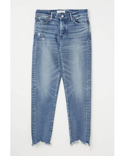 Moussy Vintage Avenal Tapered Mid Rise Jean - Blue