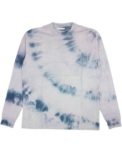 John Elliott Purple Blue Reflection Dye College T-shirt