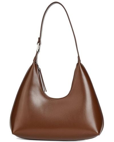 Tiffany & Fred Paris Smooth Leather Shoulder Bag - Brown