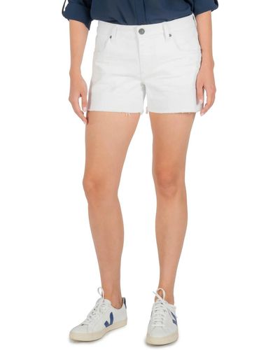Kut From The Kloth Jane High Rise Shorts - Blue