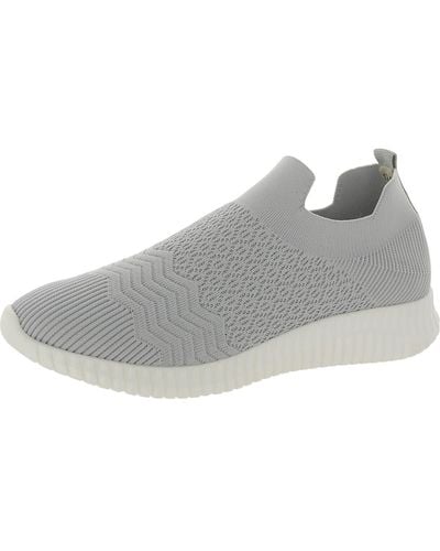 David Tate Tiptop Slip On Lifestyle Athletic And Training Shoes - Gray