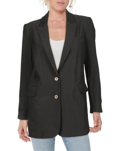 Vince Camuto Suit Separate Work Wear Two-button Blazer - Black