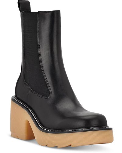 Marc Fisher Mlfredy Leather Cold Weather Booties - Black
