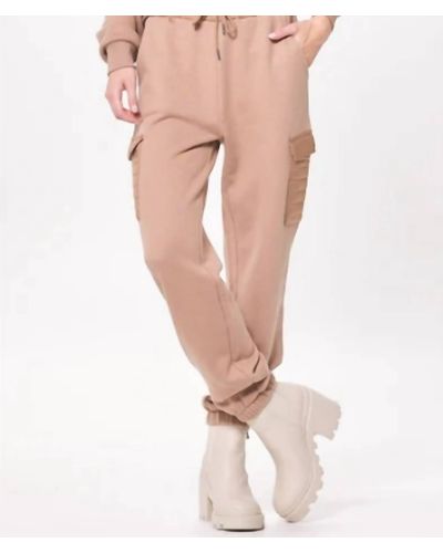 Vintage Havana French Terry Utility jogger - Natural