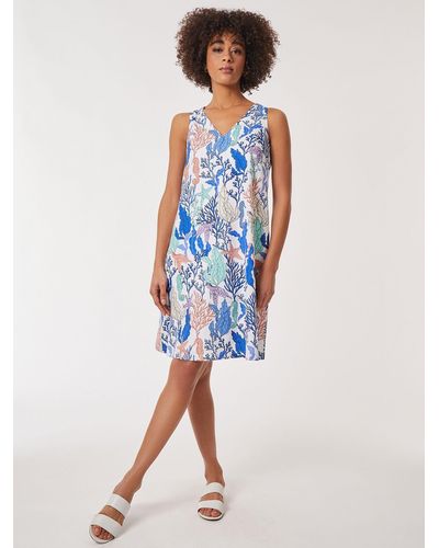 Jones New York Plus Size Flutter Sleeve Shift Dress Soft Denim in Blue Lyst